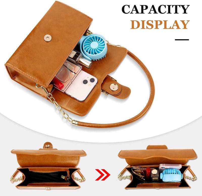 Gosect Shoulder Bag for Women, Cute Soft PU Leather Small Crossbody Purses Handbags, Trendy Underarm Bag Tote Purses for Women - Image 4